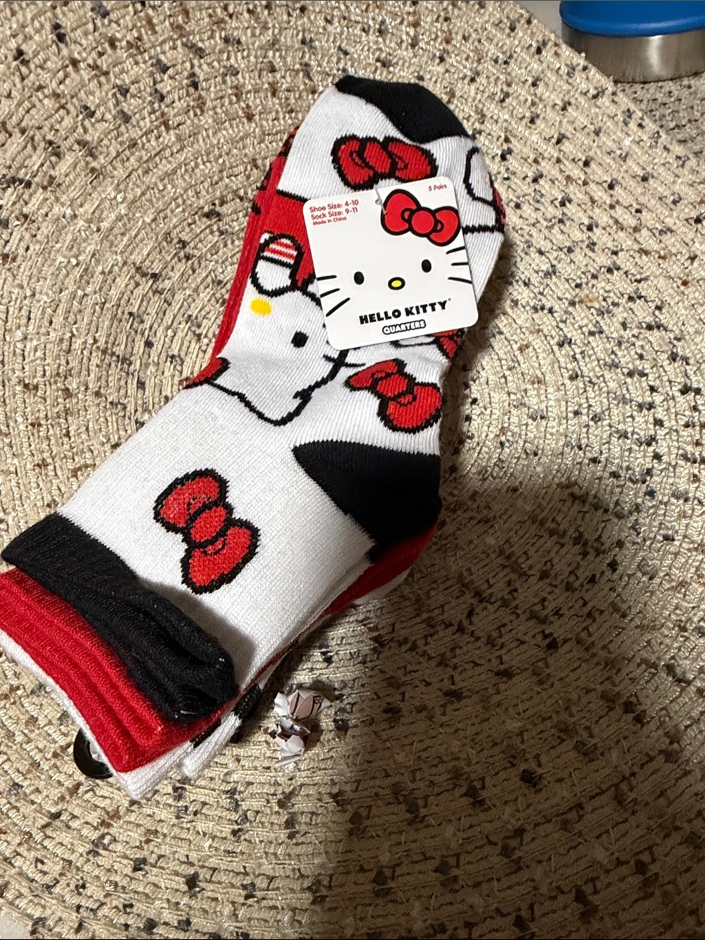 Hello Kitty 5pairs quarters Socks